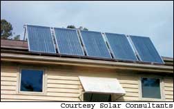 Solargenix Energy’s Winston Series solar water-heating system uses compound parabolic collectors to intensify the heating effect of sunlight.
